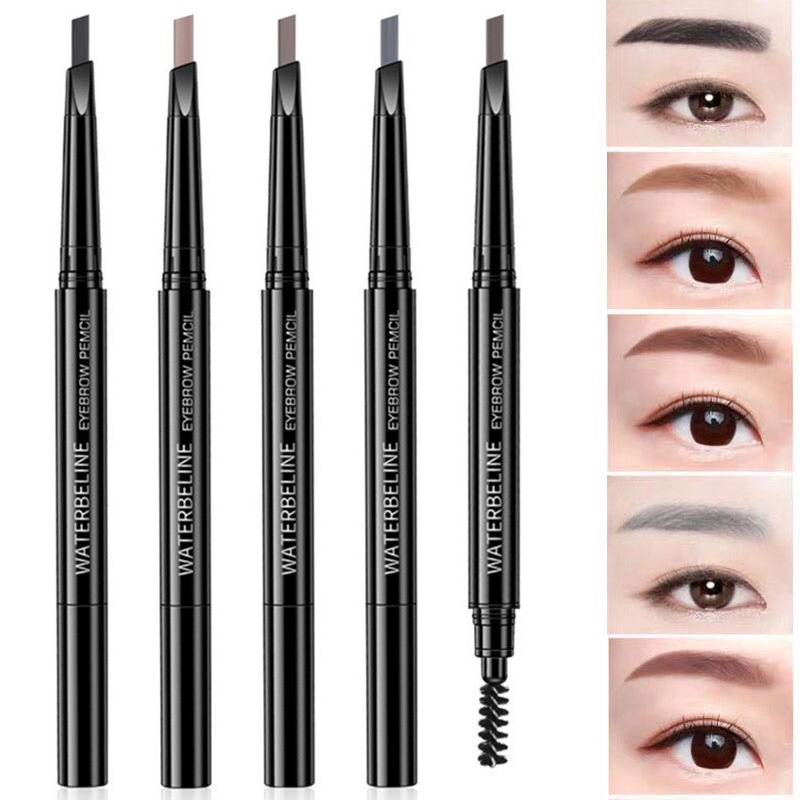 [Hàng mới về] Bút chì kẻ lông mày 2 đầu Water Baolian không thấm nước và mồ hôi lâu trôi