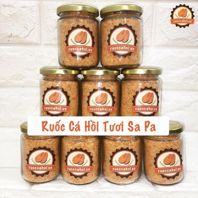 Ruốc cá hồi tươi sapa loại thơm ngon đặc biệt nhà làm lọ 100g