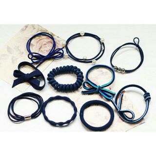 Hộp chun tóc 10 chiếc đáng yêu cho mẹ và bé