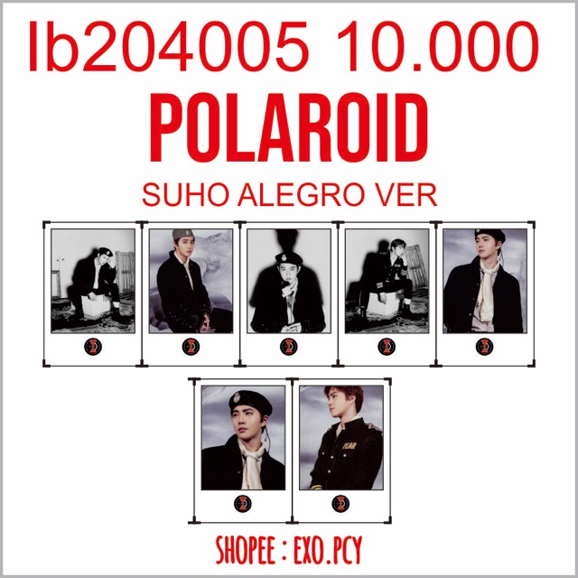 Polaroid Logo Nhóm Nhạc Exo Độc Đáo
