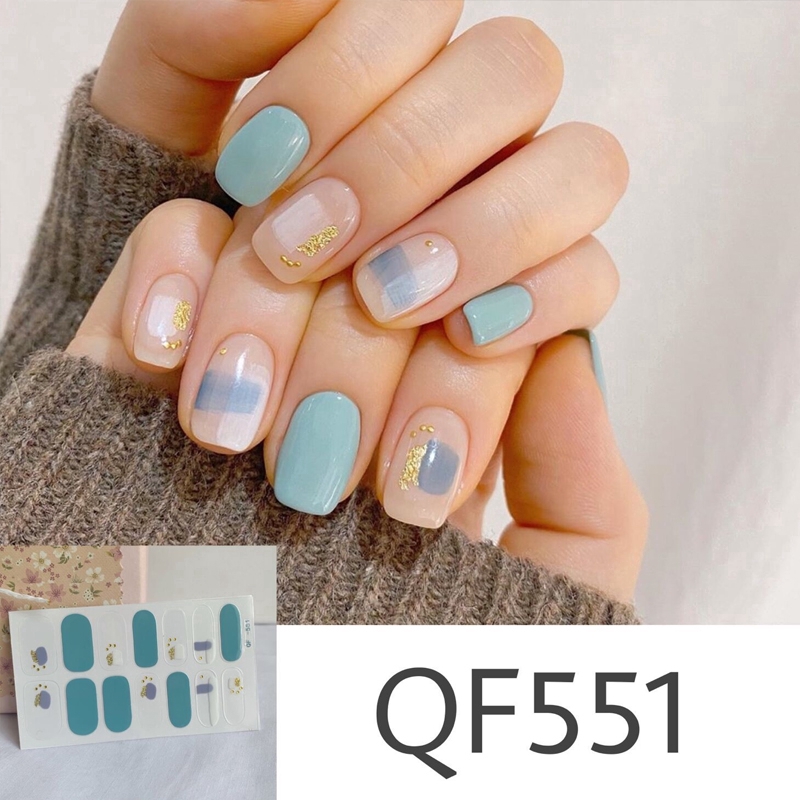 Set 14 Hình Dán Trang Trí Móng Tay Chống Thấm Nước Họa Tiết Hoạt Hình