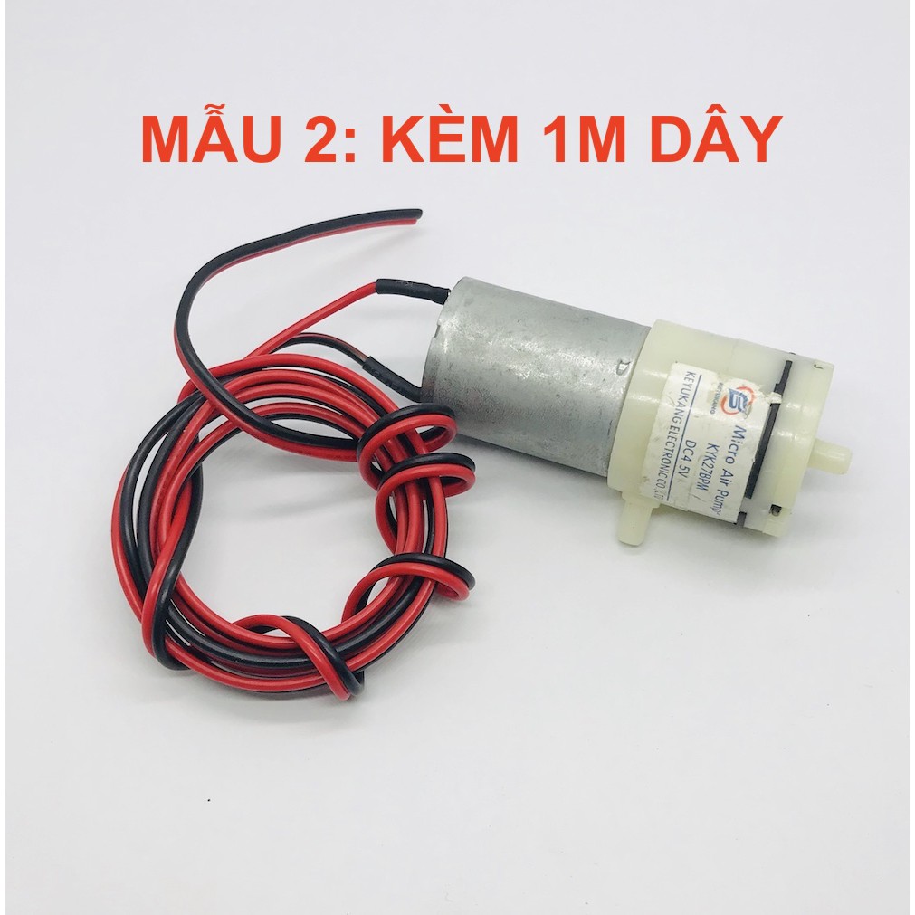 Máy bơm khí nén khí bơm oxy mini 3V - 6V motor 370 - LK0315