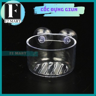 Cốc Đựng Giun Cho Cá Ăn- Cốc Đựng Giun Dán Bể Kính