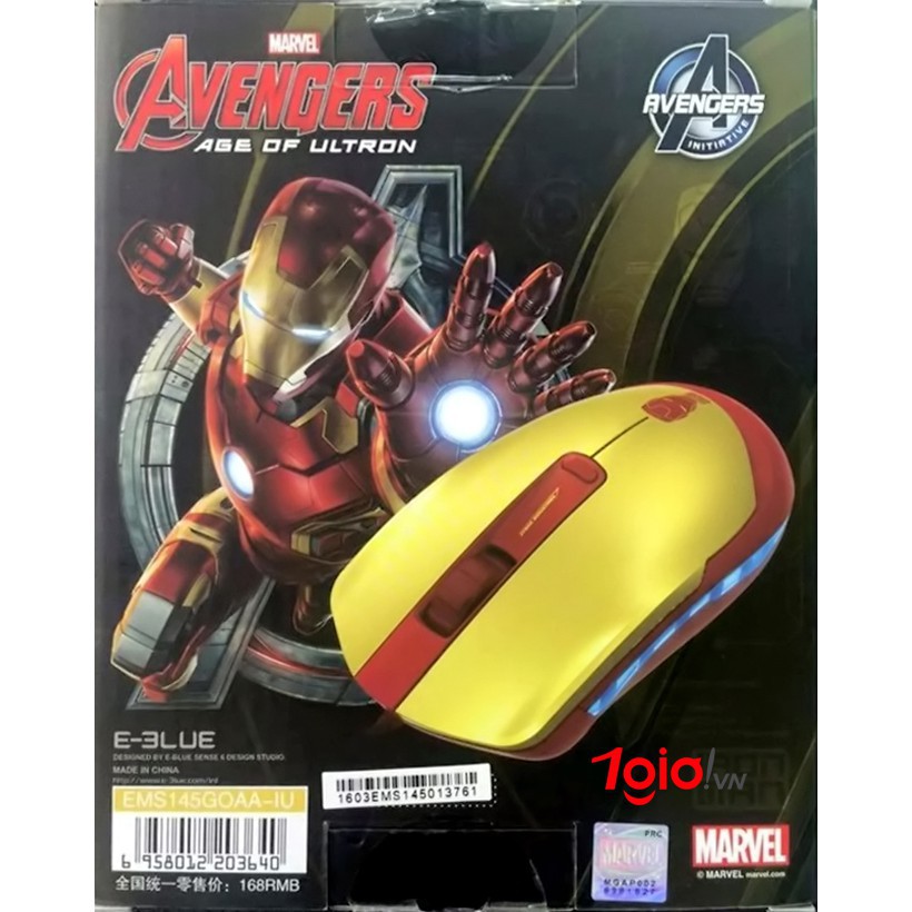 Chuột Gaming E-Blue EMS145 phiên bản Iron Man Có DPI - Bảo hành 12 tháng