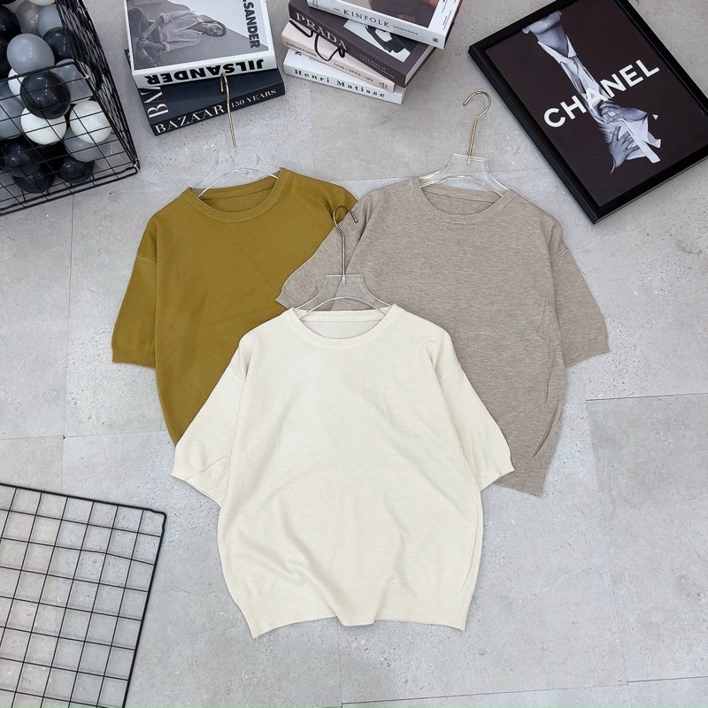 Áo len cộc tay nhiều màu