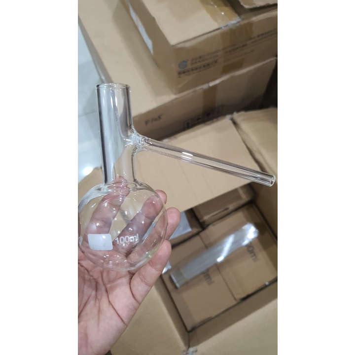 Bình cầu đáy tròn có nhánh 100ml