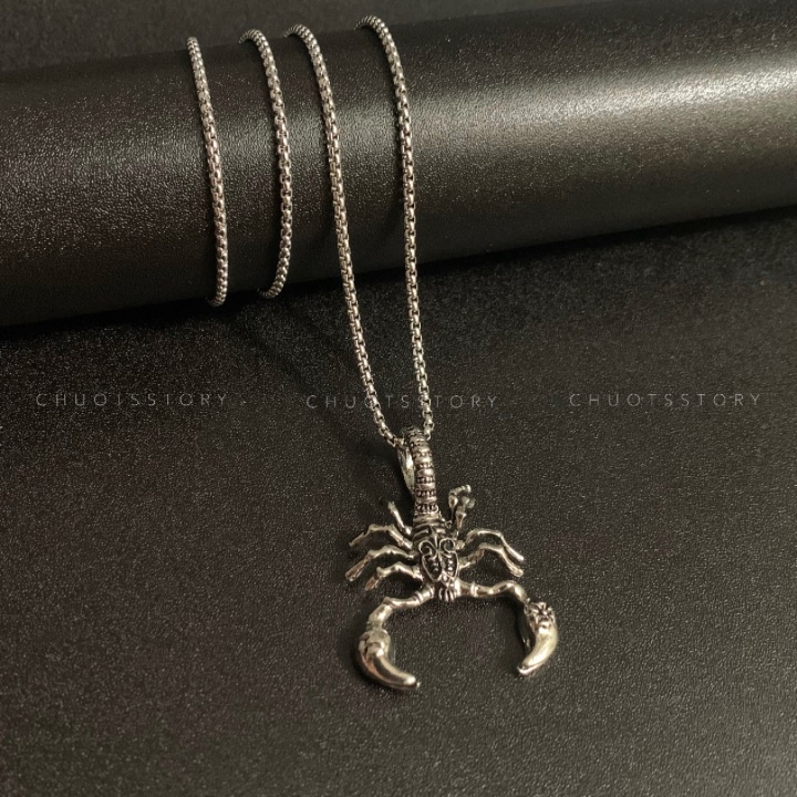 Vòng cổ nam titan hình bọ cạp, dây chuyền nam nữ unisex cá tính- VCT0005 - ChuotsStory