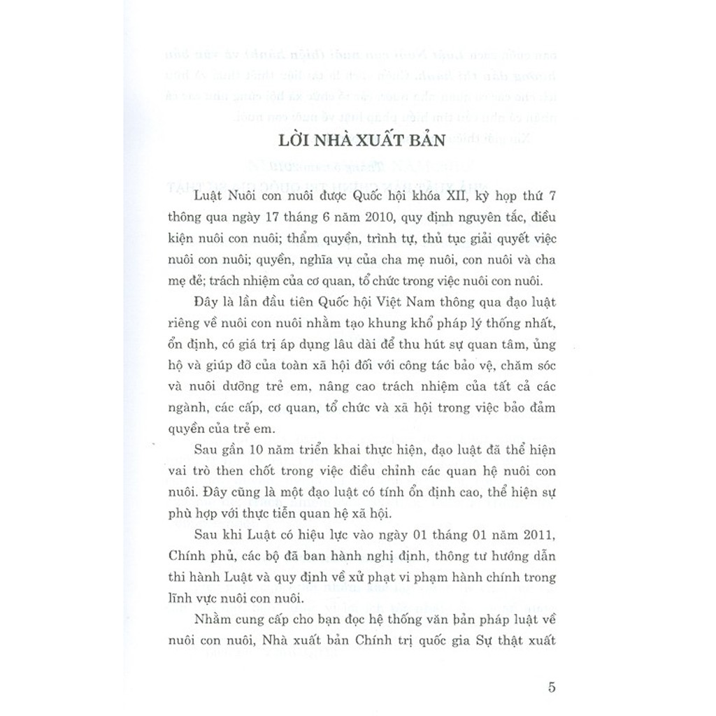 Sách - Luật Nuôi Con Nuôi (Hiện Hành) Và Văn Bản Hướng Dẫn Thi Hành | BigBuy360 - bigbuy360.vn