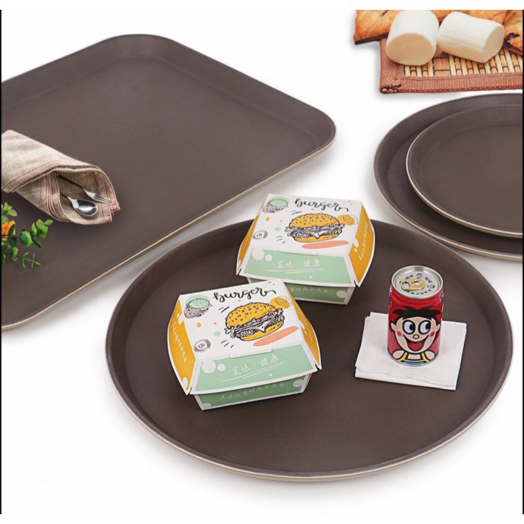 Khay Phục Vụ Chống Trượt Hình Tròn