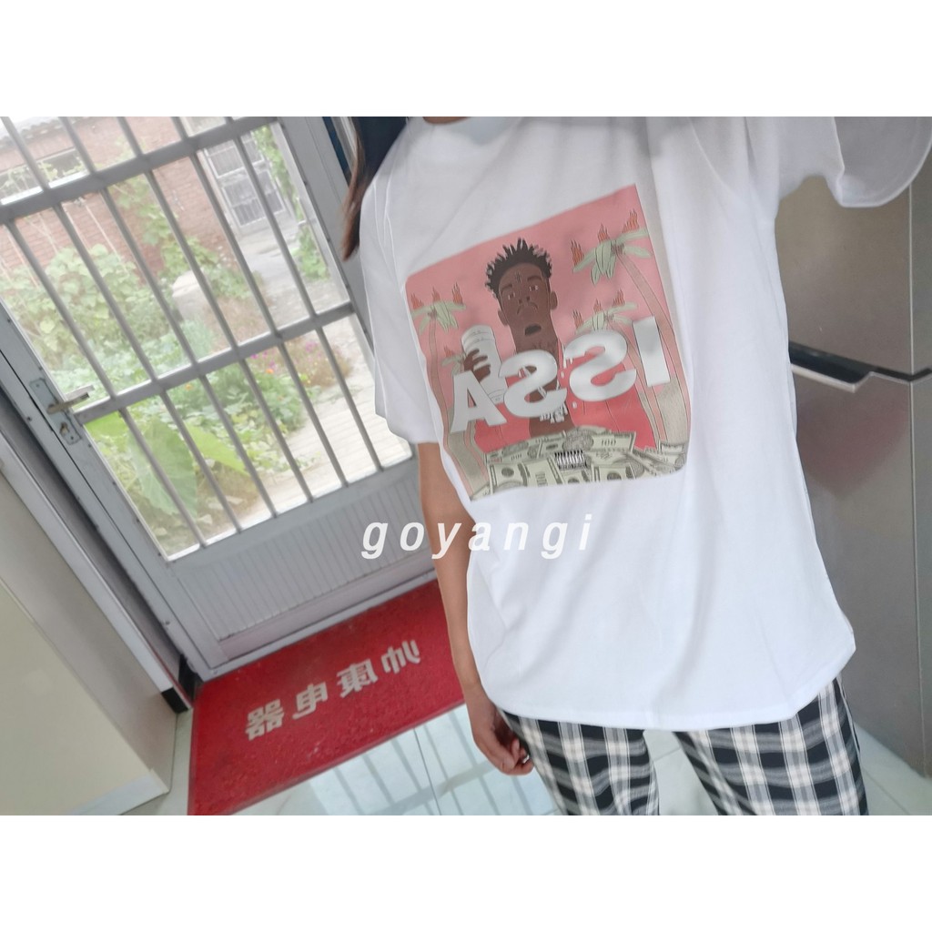 Áo thun unisex Rapper 21 savage unisex nam nữ dáng rộng oversize phong cách Hàn Quốc
