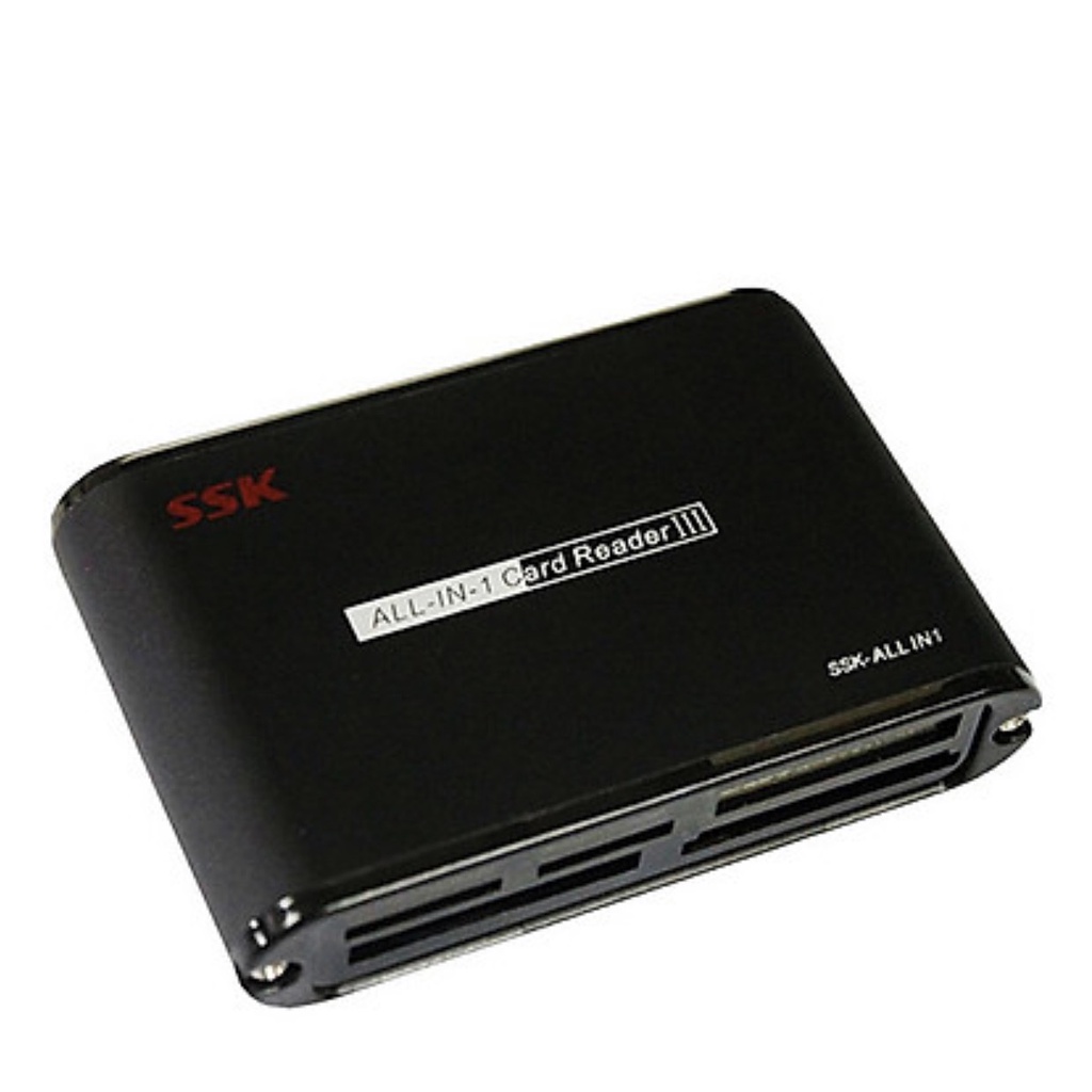Đầu Đọc Thẻ Nhớ Đa Năng  CF-SD-micro SD-MMC-M2-MS-XD(Đen) SSK 0712 -Hàng chính hãng