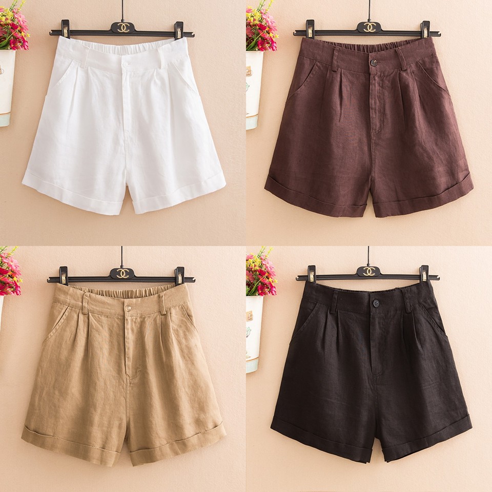 Quần Short - Quần Đùi Nữ Chất Đũi Cạp Chun QS02 | BigBuy360 - bigbuy360.vn