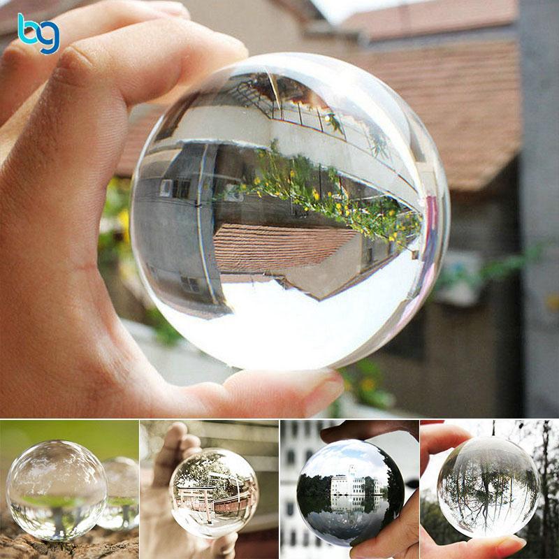 Quả cầu pha lê nhân tạo trong suốt 30-60mm dùng để trang trí nhà cửa