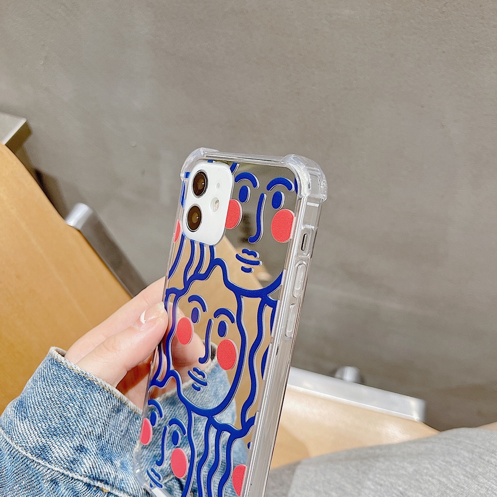 Ốp lưng iphone Ốp Điện Thoại TPU silicone Mặt Gương Thời Trang Cho iPhone 11 pro max X Xr Xs max 7 8 Plus 13 14pro pro max Dinuo case