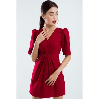 ĐẦM XẾP EO CỔ V EDINI