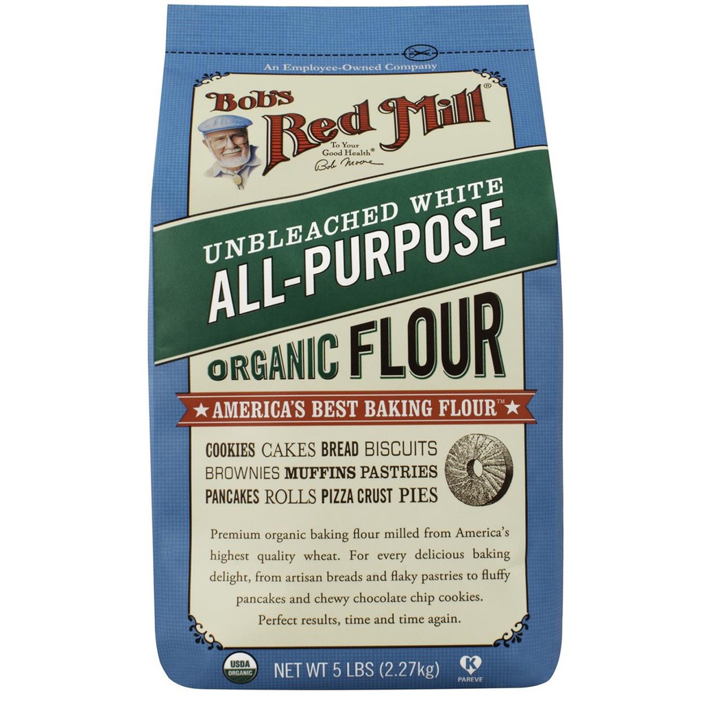 Bột Mỳ Đa Dụng Hữu Cơ & Non-GMO Bob's Red Mill 1.36kg & 2.27kg