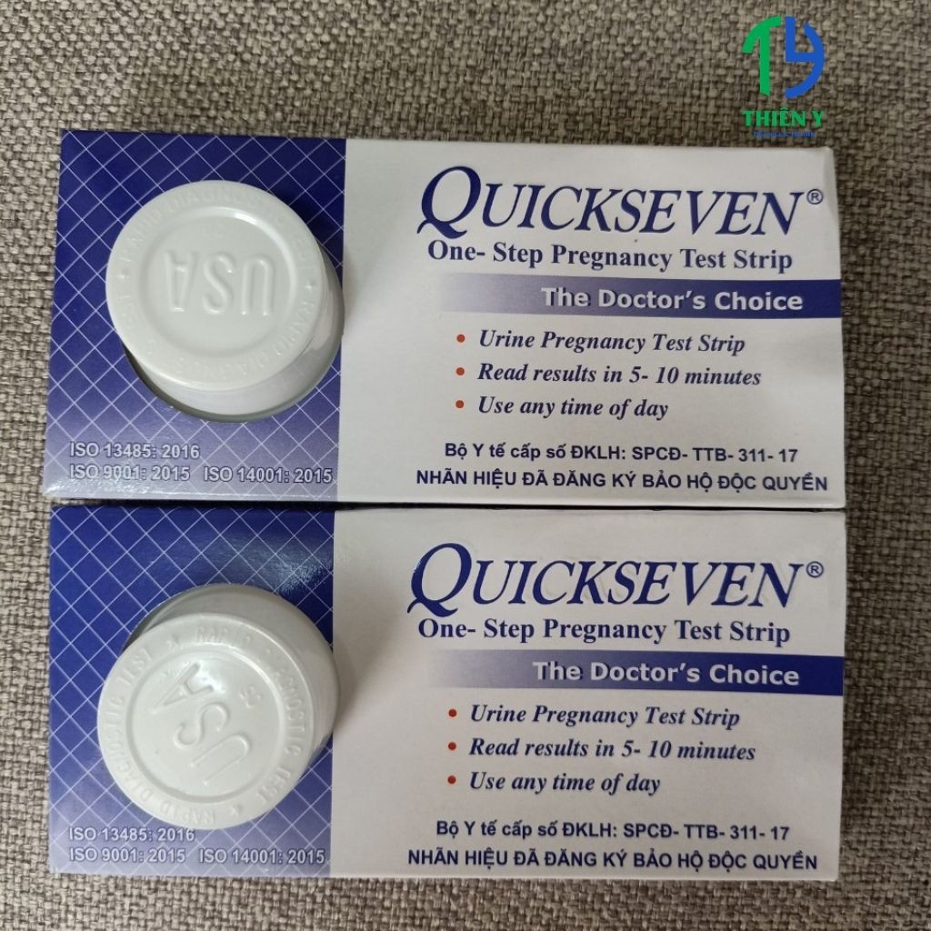 Que Thử Thai Quickseven, Thử Thai Nhanh Tại Nhà, An Toàn, Chính Xác, Đơn Giản, Hộp 1 Que – Thiên Y Pharmacy