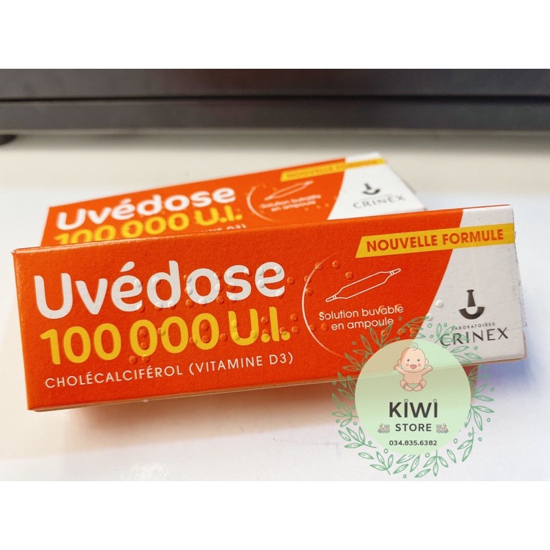 Vitamin D3 liều cao Pháp Uvedose 100000 UI cho bé từ 18 tháng ( date mới )