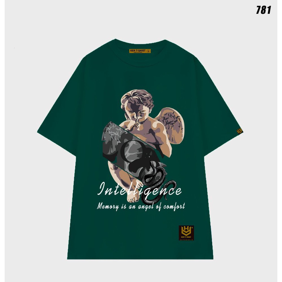 Áo thun unisex tay lỡ màu xanh lá form rộng, áo phông nam nữ form rộng chất cotton 2 chiều mát mịn AT02