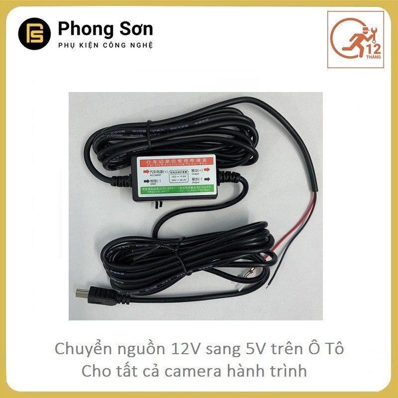 Adapter chuyển đổi điện 12v 24V sang 5V Cho camera hành trình trên ô tô ( BH 3 Tháng) | BigBuy360 - bigbuy360.vn