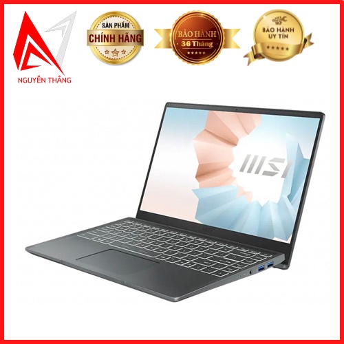 Laptop MSI Modern 14 B11MOU i7 1195G7/8GB/512GB/Túi/Win10 new chính hãng