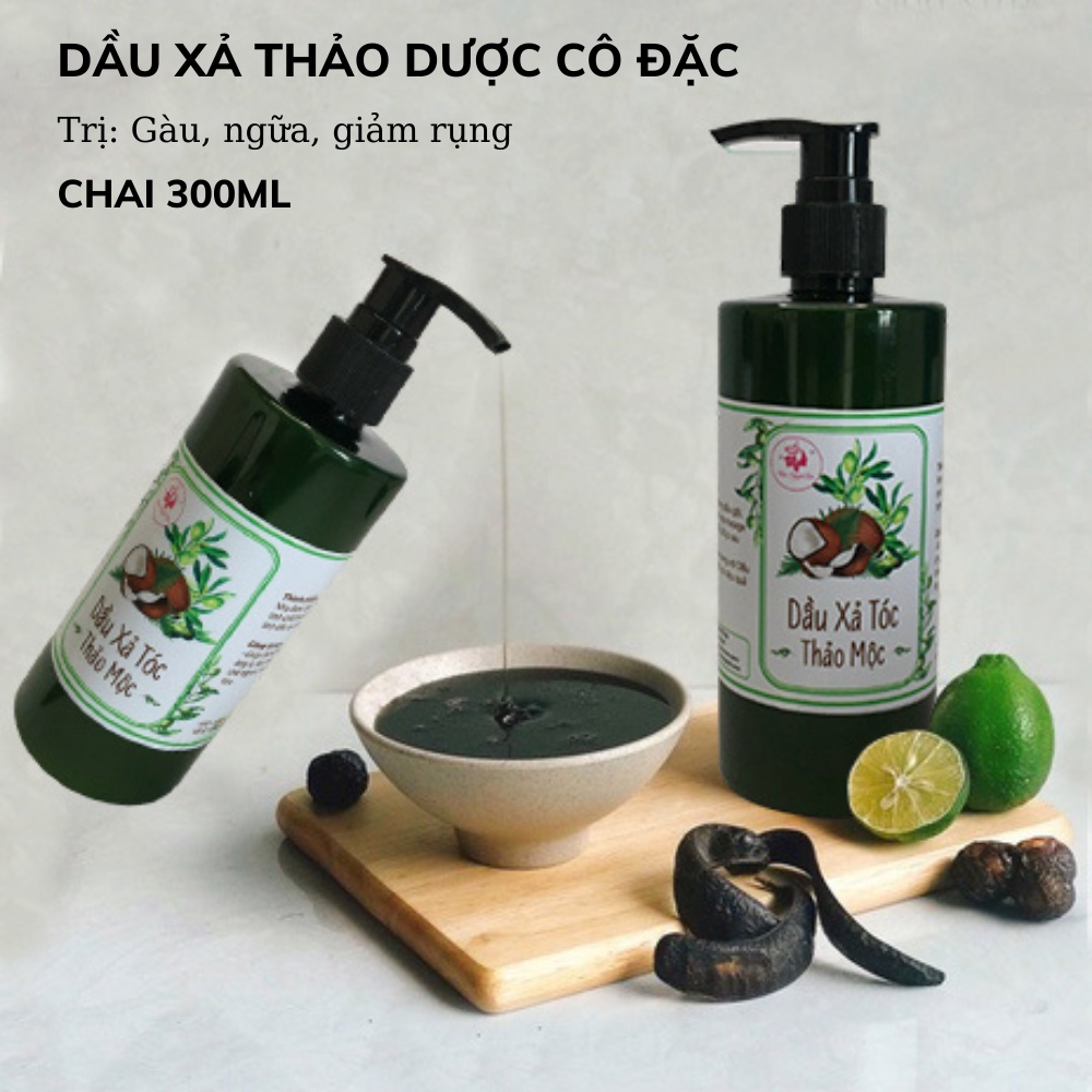 Dầu Xả Tóc Thảo Dược, Dầu Xả Thảo Mộc Giúp Tóc Mọc Đen Mượt Dày Óng Ả - AV12