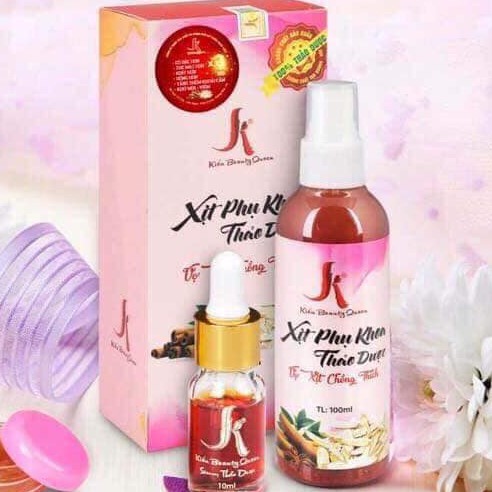 Combo Xịt Phụ Khoa Se Khít Hồng Vùng Kín, Trị Huyết Trắng , Kháng Viêm Chai 100ml