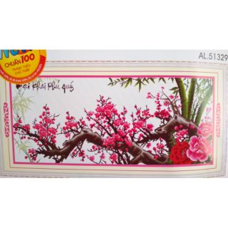 Tranh thêu cành đào 51329