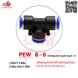 Tê nối giảm một đầu lớn - hai đầu nhỏ PEW