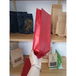1kg túi 4 biên đỏ đựng cà phê 11x31 500g