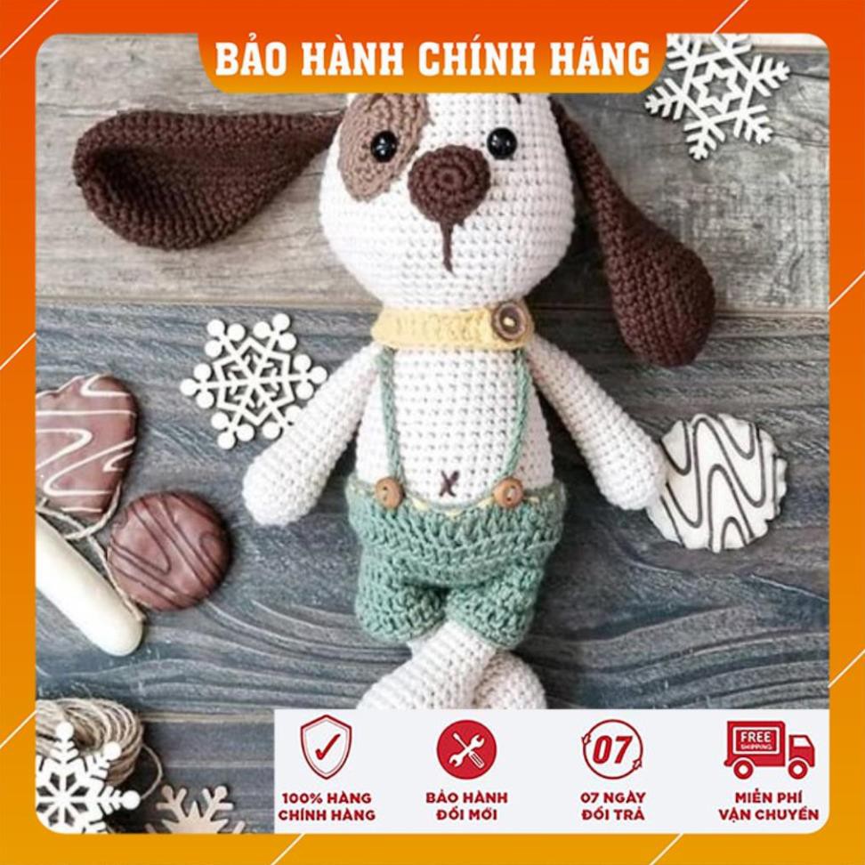 Cún Nhồi Bông Màu Trắng - Quà cho trẻ em - Sản phẩm handmade