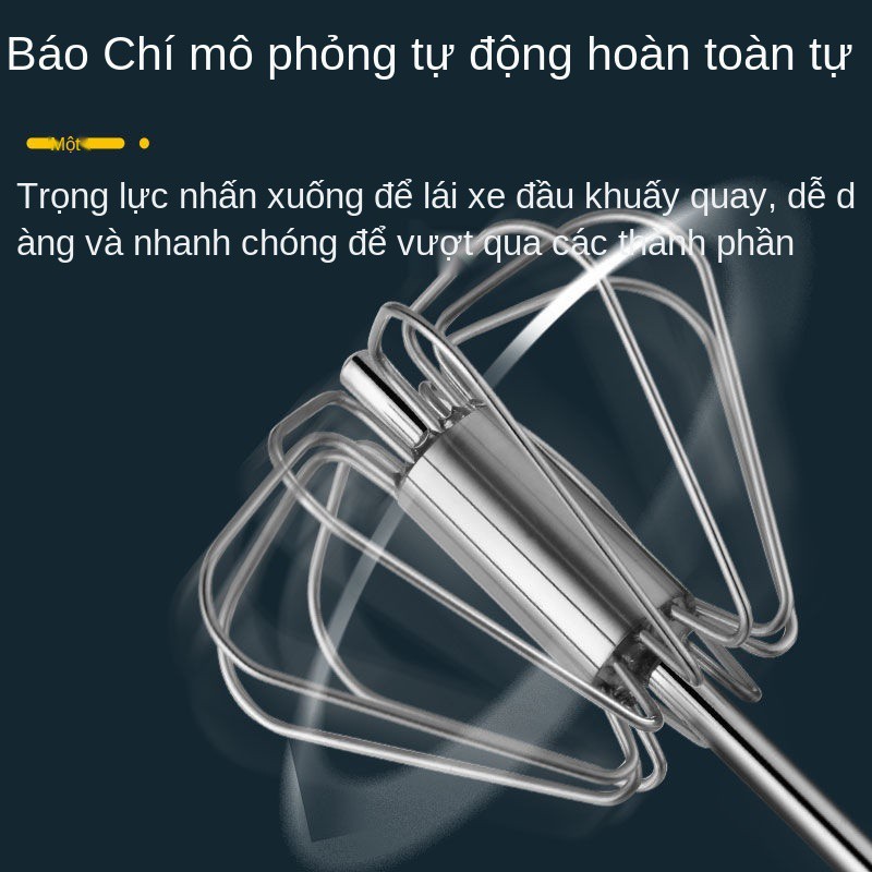 Máy đánh trứng thủ công bán tự động Oraldo bằng thép không gỉ Dụng cụ làm bánh