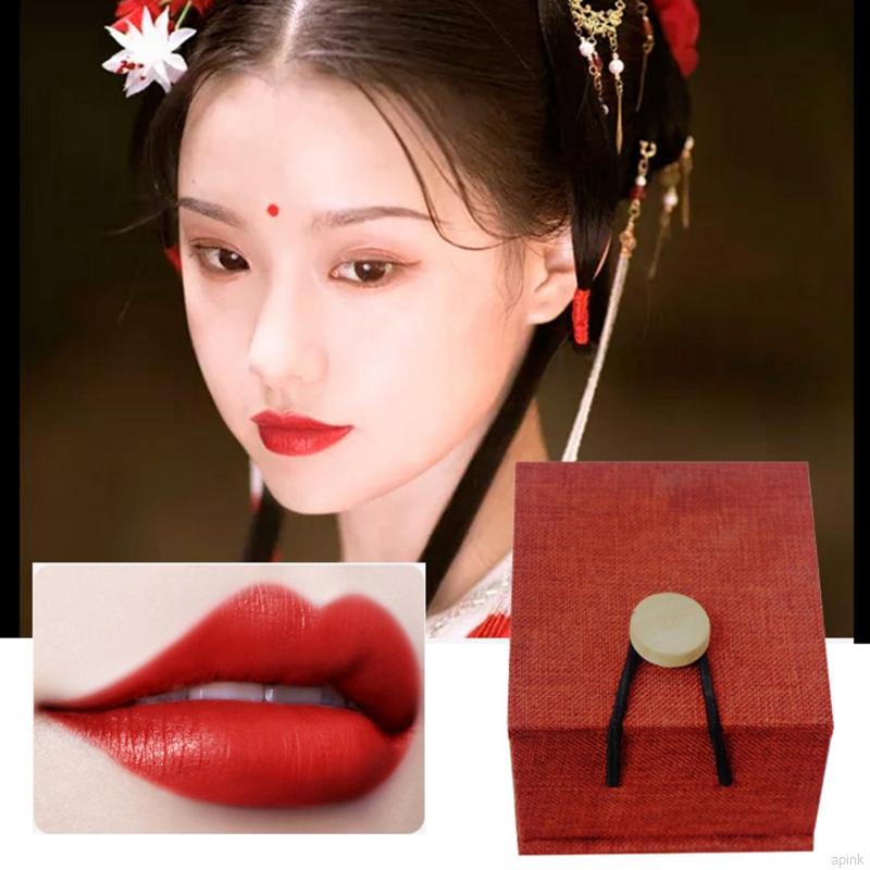 [Hàng mới về] Bộ 12 son giấy ngậm môi trang điểm dưỡng ẩm theo phong cách cổ trang Trung Hoa