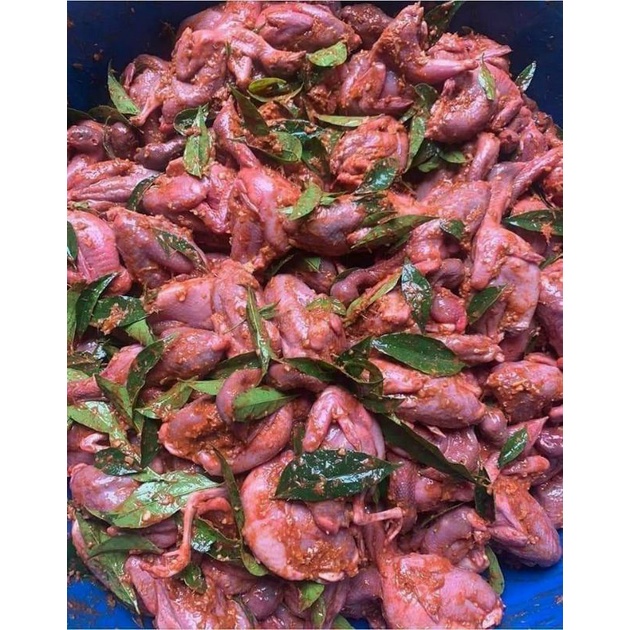 79k 10 con  chim cút ướp lá mắt mật