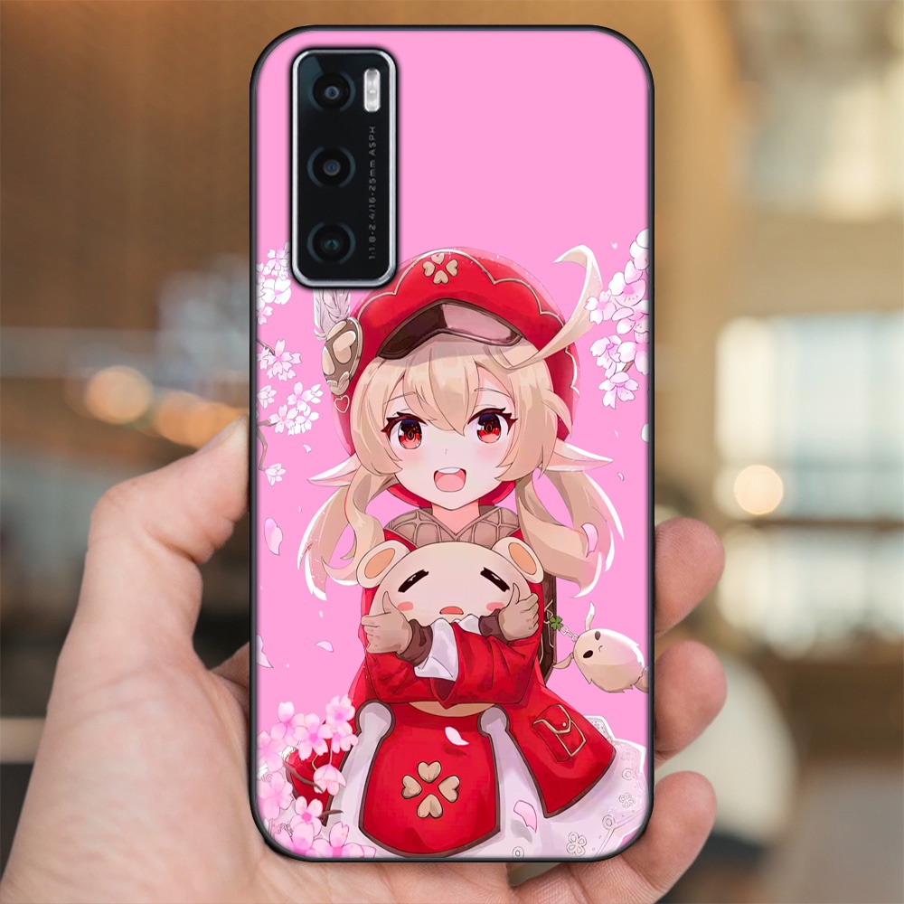 Ốp lưng Vivo V20 SE viền đen in hình Klee Genshin Impact