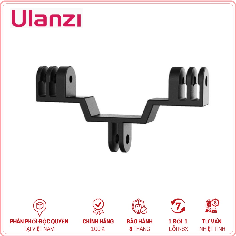 ULANZI GP-7 - HÀNG CHÍNH HÃNG - Giá đỡ kép dành cho GoPro 8/7/6/5 hoặc DJI OSMO