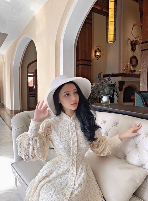 Đầm Ren Dự Tiệc Công Chúa Cao Cấp