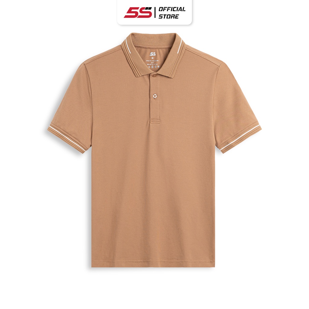 Áo Polo Nam BEATRIX 5S Màu Be Tay Ngắn, Chất Liệu Cao Cấp, Bền Màu, Thiết Kế Trẻ Trung, Năng Động (APC22014-01)