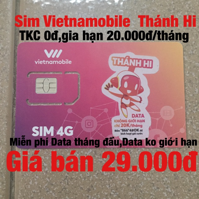 Sim Vietnamobile Thánh Hi Hi