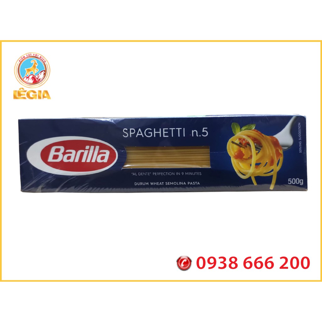 MÌ Ý SPAGHETTI n.5 BARILLA HỘP 500G