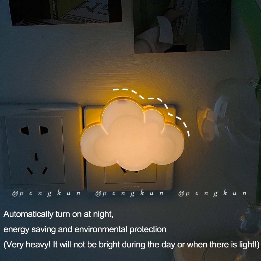Đèn Ngủ Hình Đám Mây Thông Minh Tiết Kiệm Năng Lượng Tiện Dụng