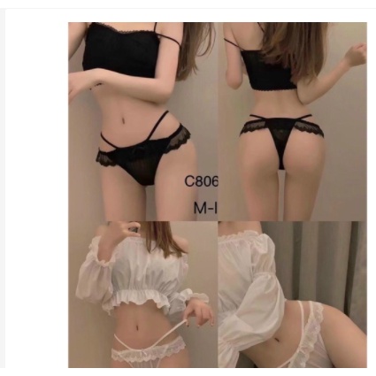 Hàng cao cấp - Quần lót ren viền đính nơ C806