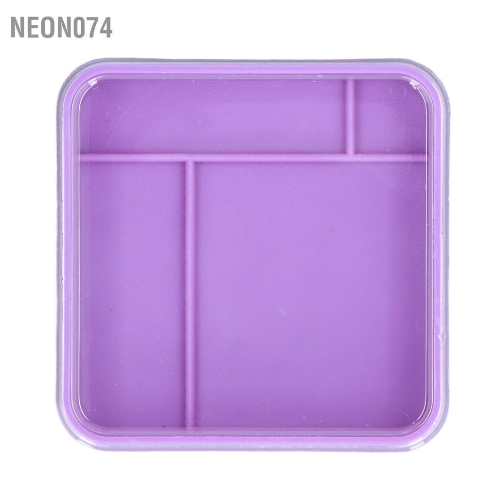 Neon074 Hộp đựng bộ phận đồng hồ 5 lớp Thiết kế ngăn chống va đập Hình thoi đầy màu sắc