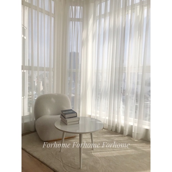 Bàn Trà Sofa Tròn-Chân Gỗ Cao Cấp ⚡️Freeship ⚡️Hình Thực Tế⚡️Forhome