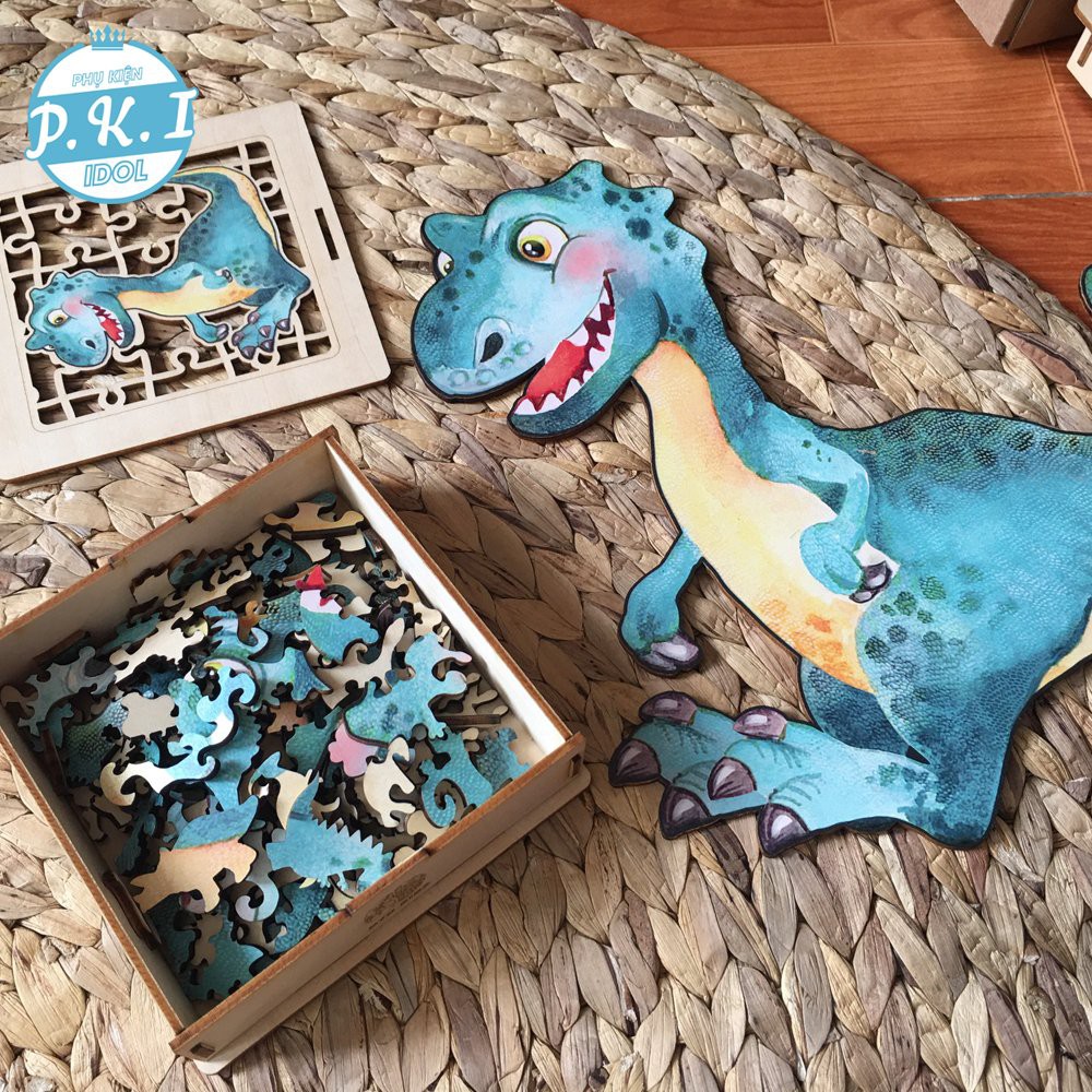 Bộ Xếp Hình PUZZLE Cho Bé – Hình Khủng Long Con Đáng Yêu
