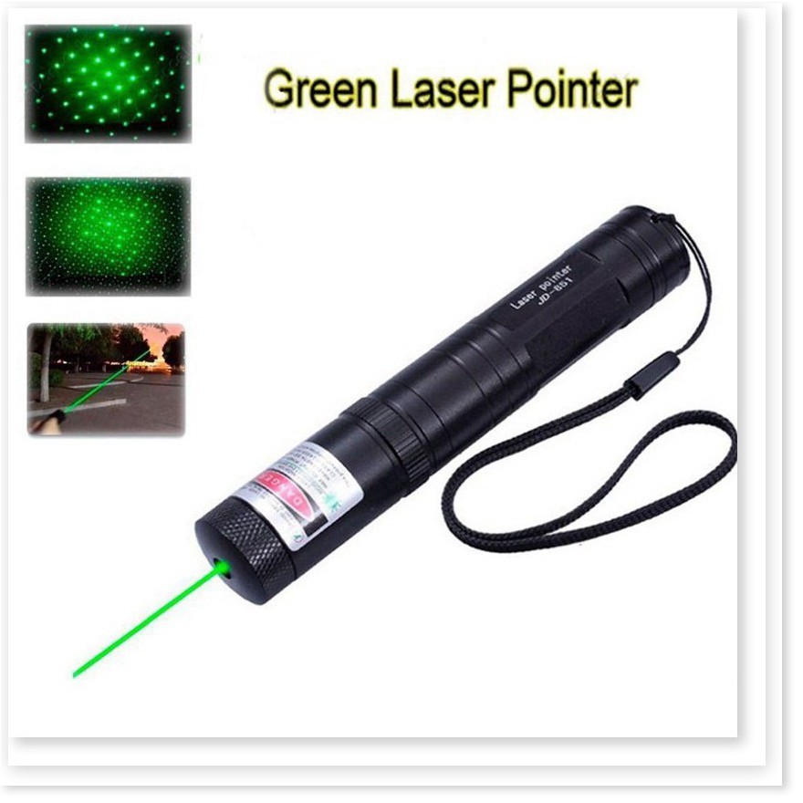 Đèn pin Laser YL-303, tia xanh lá, cực mạnh, siêu sáng