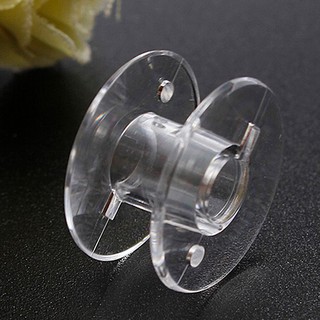 10 Pcs Clear Empty Bobbins Thread String Sewing Machine Plastic Empty Spool