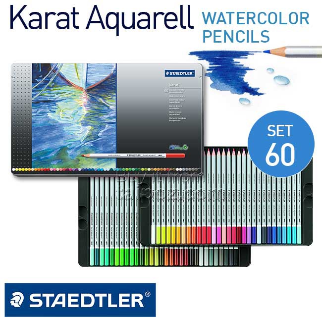 Chì màu nước cao cấp KARAT AQUARELL 125M (Hộp 12 màu,24 màu, 36 màu, 48 màu và 60 màu )