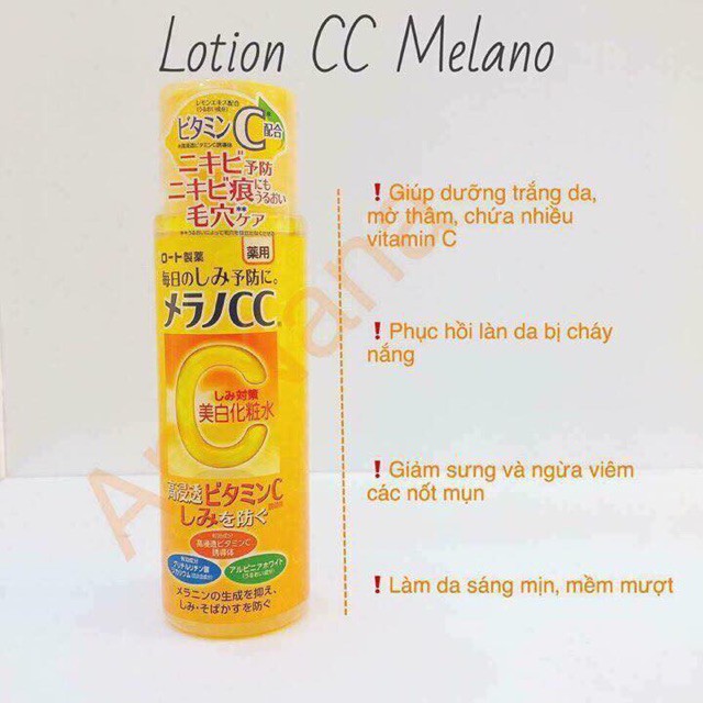 [ Chất lượng ] Lotion CC Melano Của Rohto 170ml cao cấp