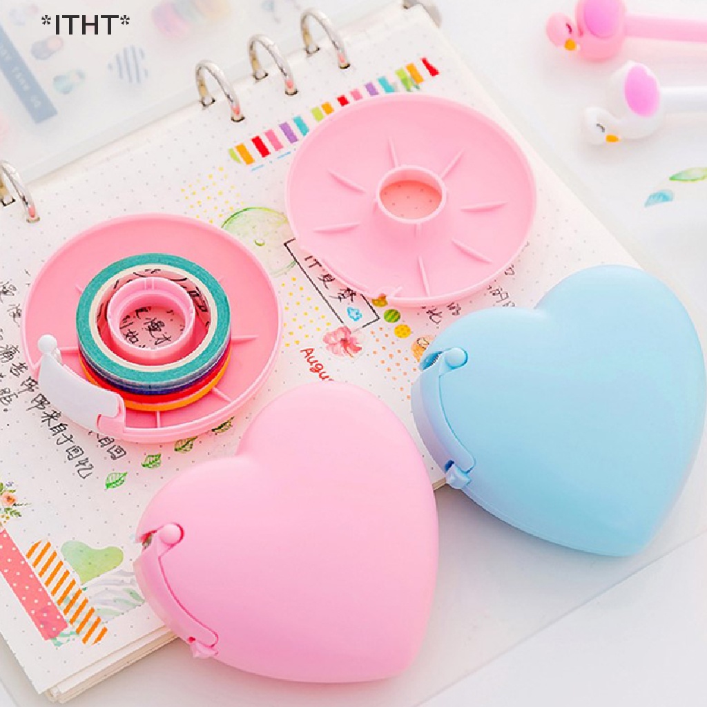 Giá Đỡ Băng Keo Dán Hình Trái Tim Nhỏ Gọn Sáng Tạo